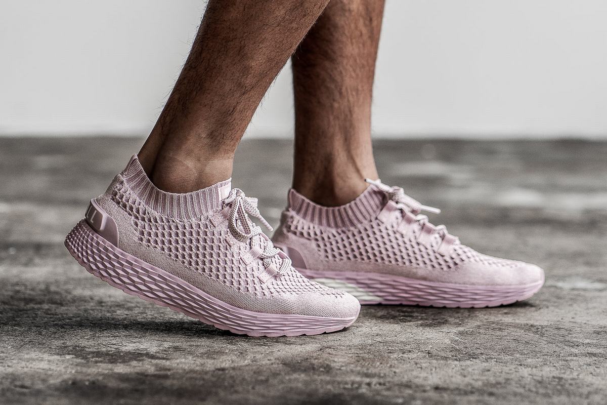 Chaussures Running Nobull Knit Runner Homme Rose | UA4197038