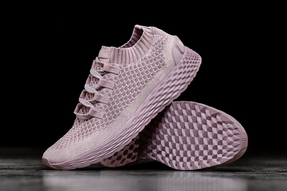 Chaussures Running Nobull Knit Runner Homme Rose | UA4197038
