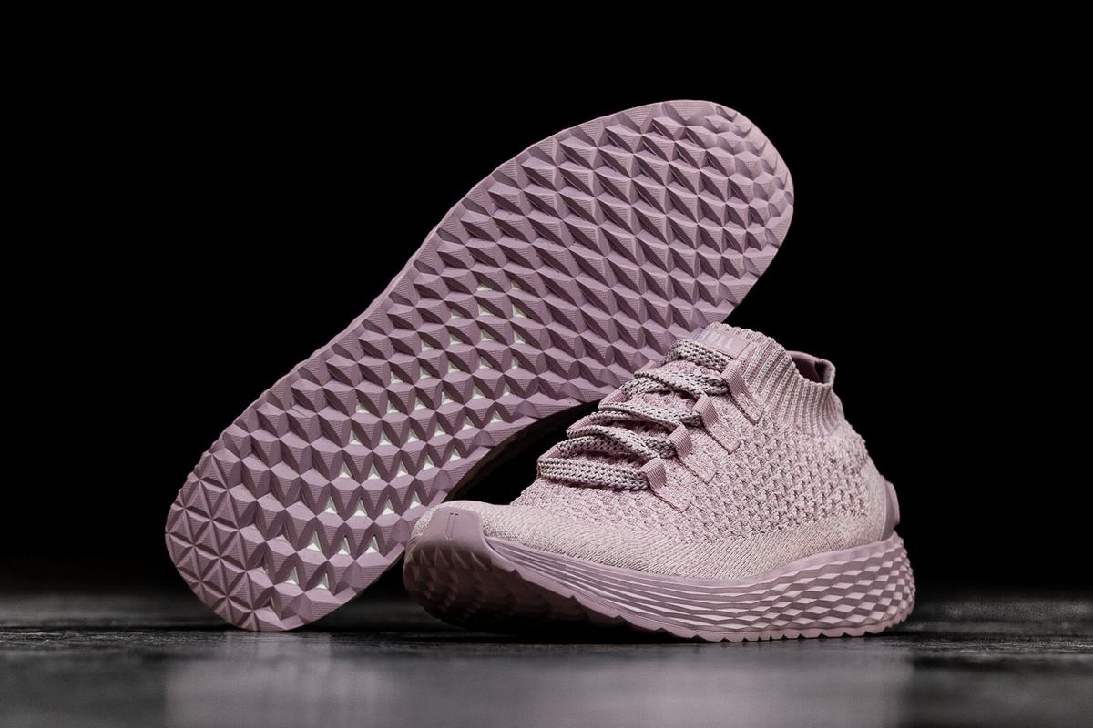 Chaussures Running Nobull Knit Runner Homme Rose | UA4197038
