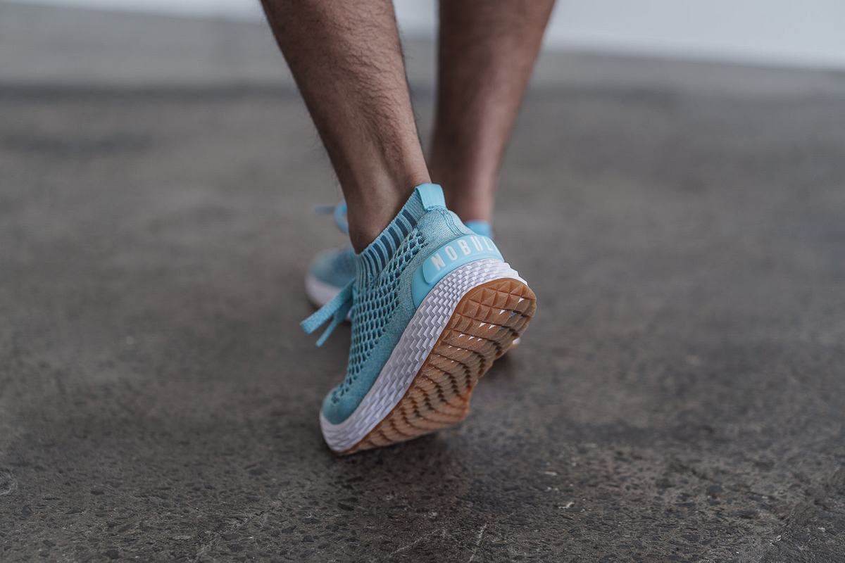 Chaussures Running Nobull Knit Runner Homme Bleu | UT5206381