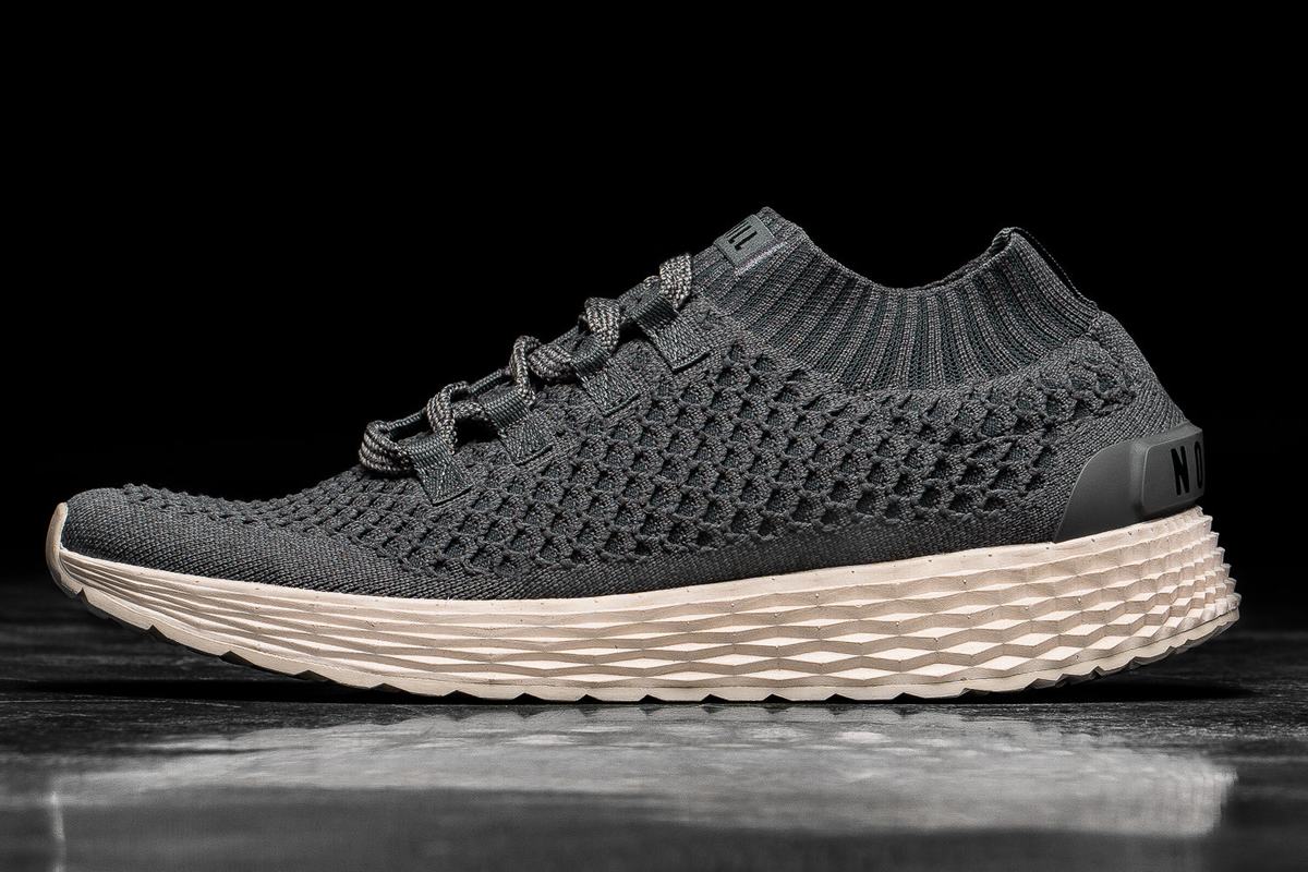 Chaussures Running Nobull Knit Runner Homme Grise Foncé Blanche | XI6940125
