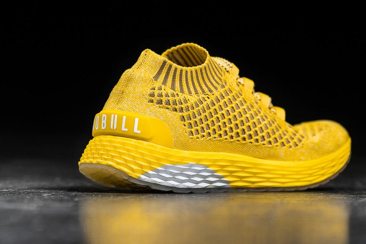 Chaussures Running Nobull Knit Runner Homme Citron | YB0483251