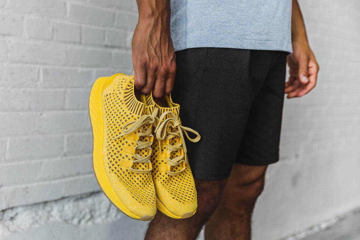 Chaussures Running Nobull Knit Runner Homme Citron | YB0483251