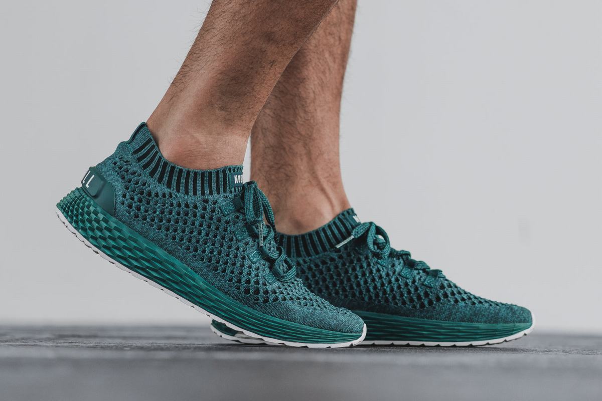Chaussures Running Nobull Knit Runner Homme Turquoise Foncé | YE9425708