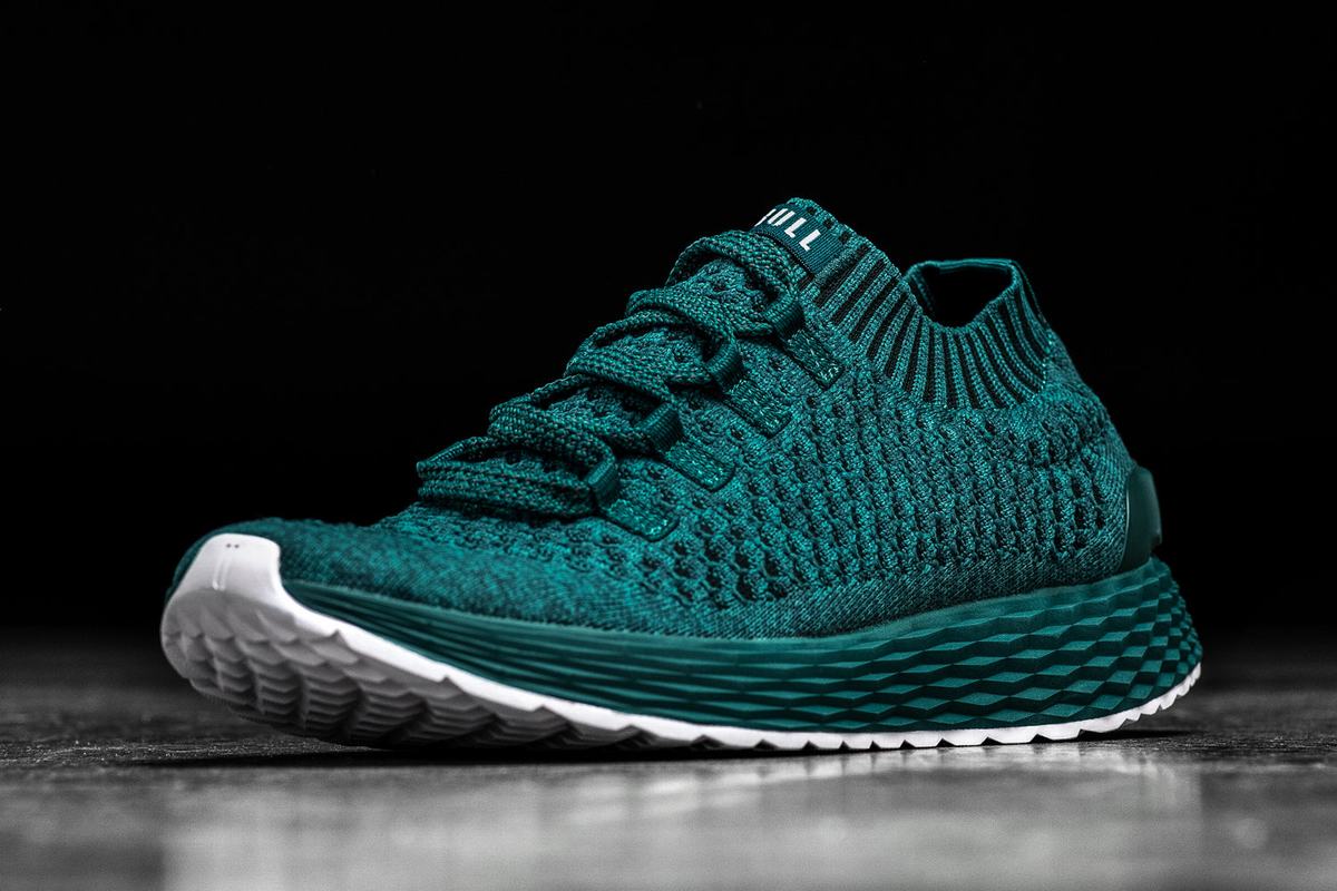 Chaussures Running Nobull Knit Runner Homme Turquoise Foncé | YE9425708
