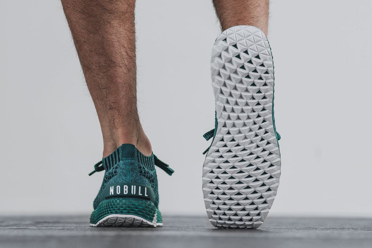Chaussures Running Nobull Knit Runner Homme Turquoise Foncé | YE9425708