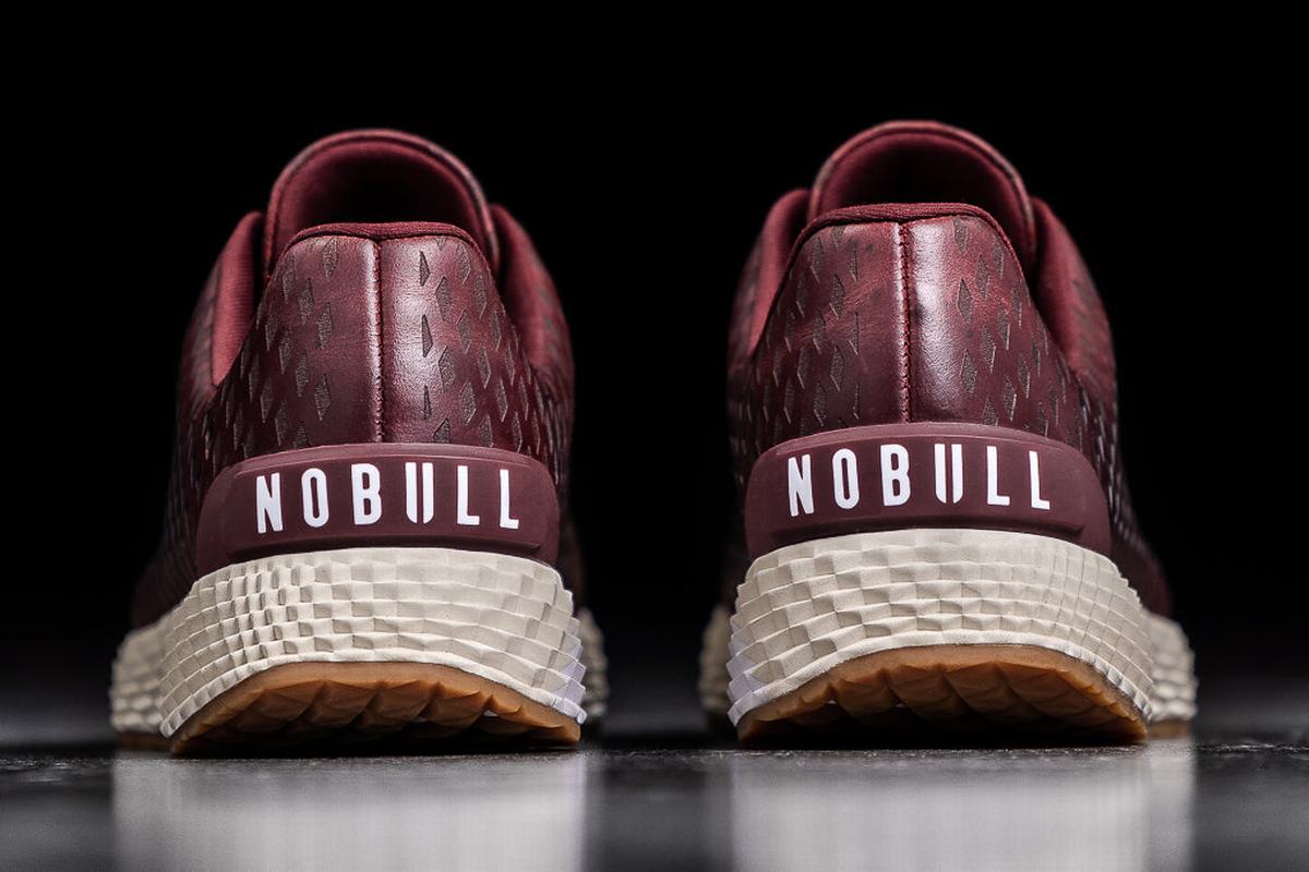 Chaussures Running Nobull Leather Runner Femme Bordeaux | QP9046872