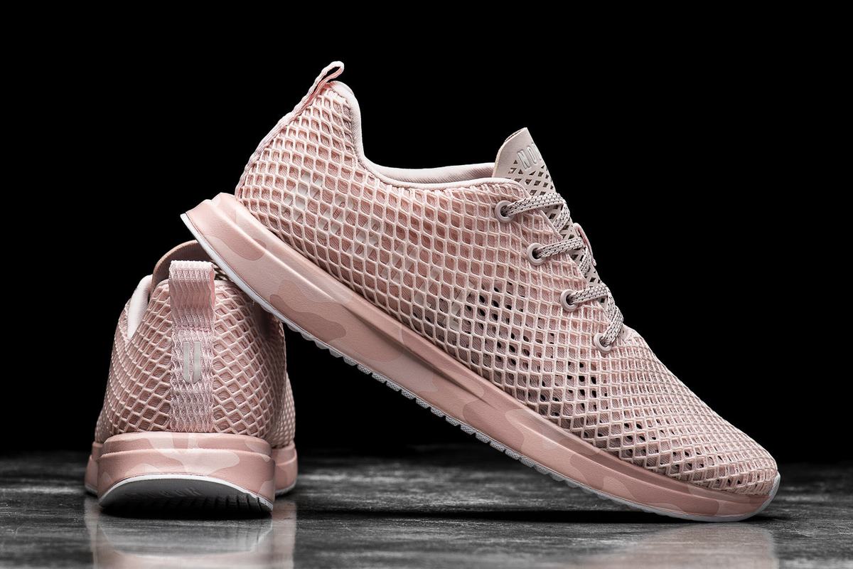 Chaussures Running Nobull Mesh Runner Femme Rose Camouflage | BL5861092