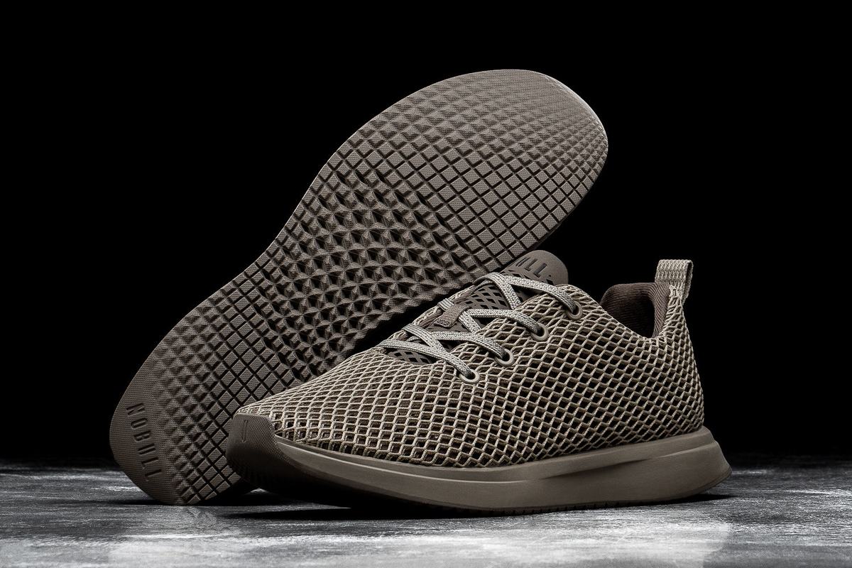 Chaussures Running Nobull Mesh Runner Femme Kaki | DF0819674