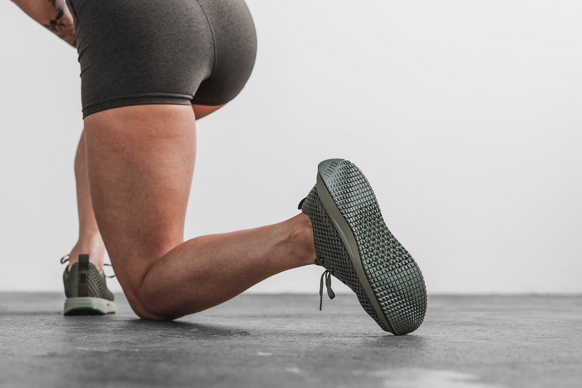 Chaussures Running Nobull Mesh Runner Femme Vert Olive Foncé | GI2608375