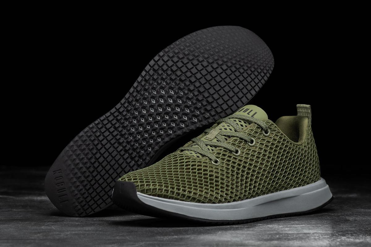 Chaussures Running Nobull Mesh Runner Femme Vert Olive | GI2860473
