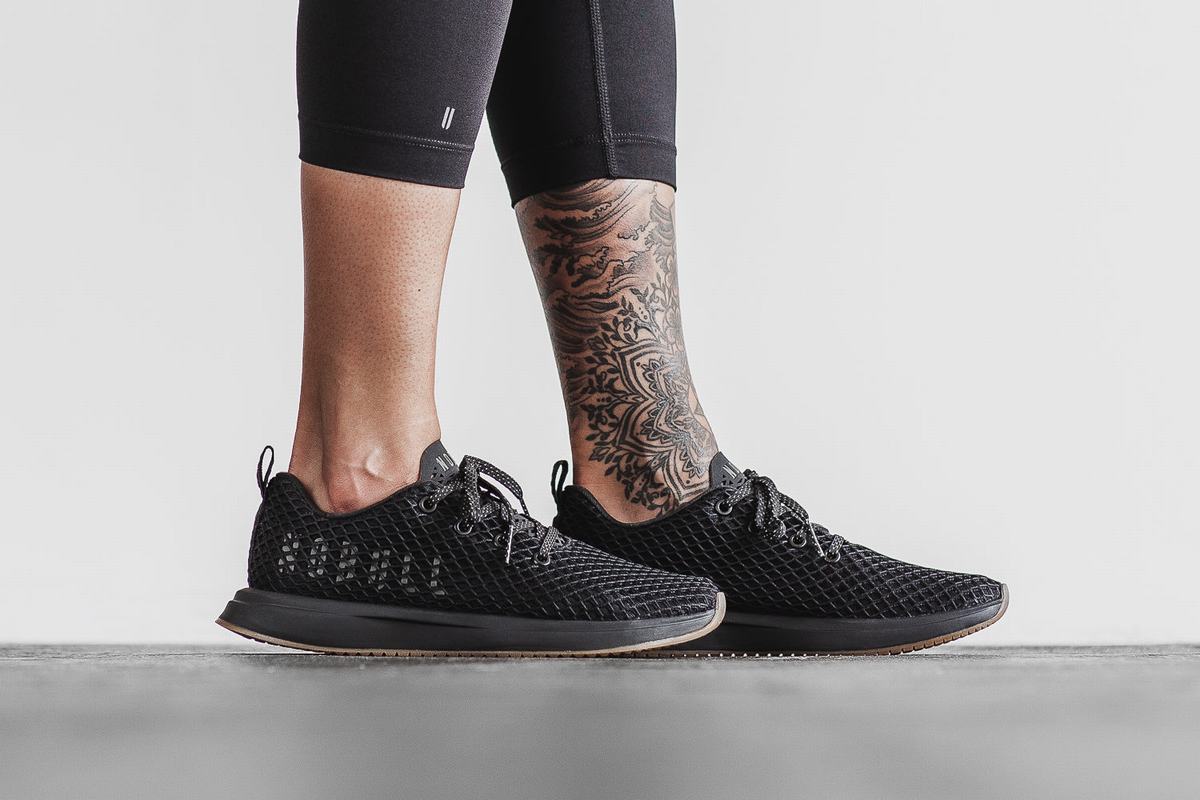 Chaussures Running Nobull Mesh Runner Femme Noir | LH0893475
