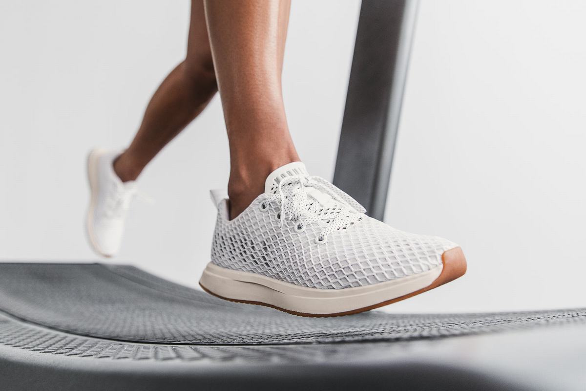 Chaussures Running Nobull Mesh Runner Femme Blanche | YJ4276351