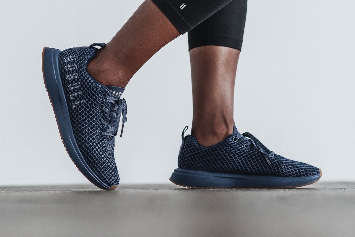 Chaussures Running Nobull Mesh Runner Femme Bleu Marine | ZY6743910