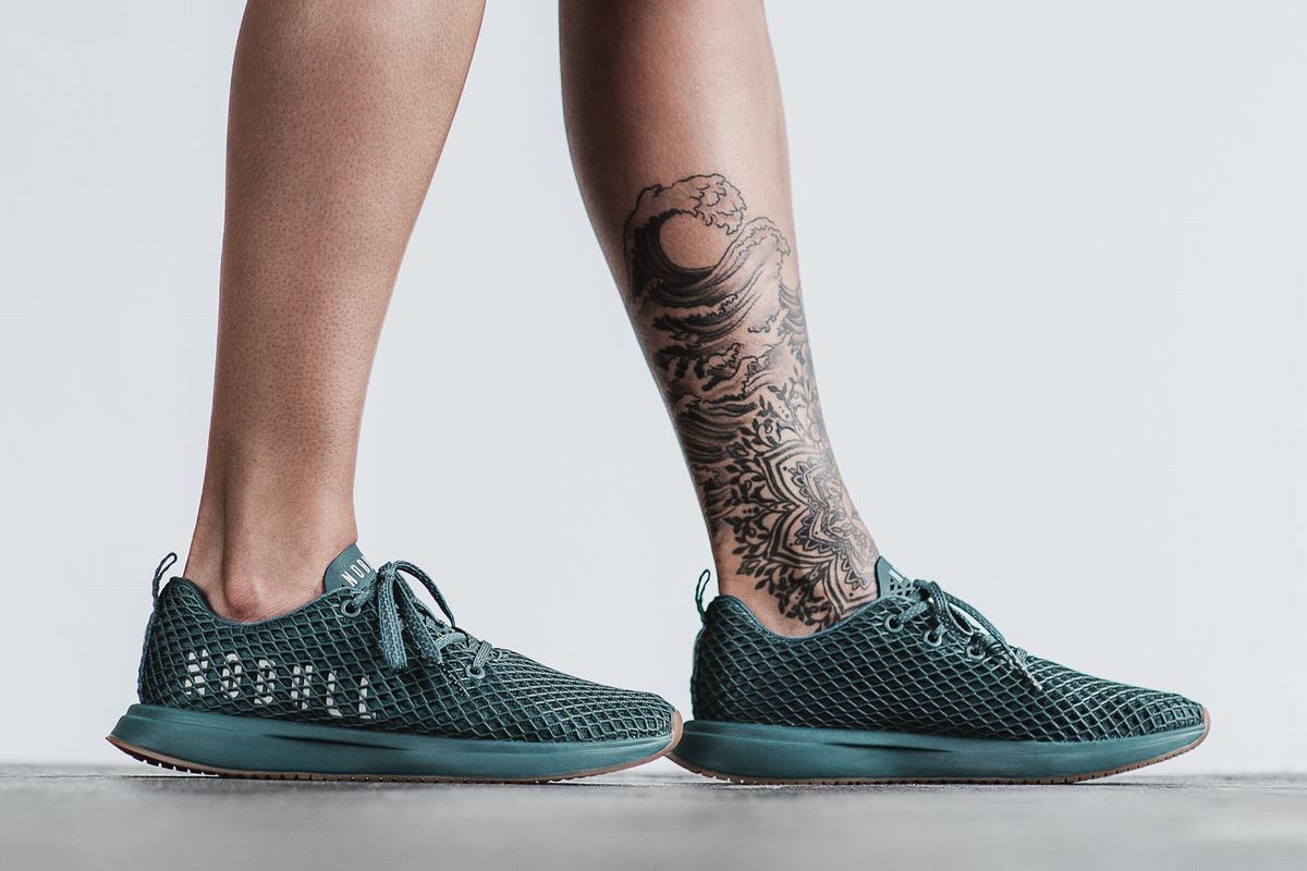 Chaussures Running Nobull Mesh Runner Femme Turquoise Foncé | ZY8507132