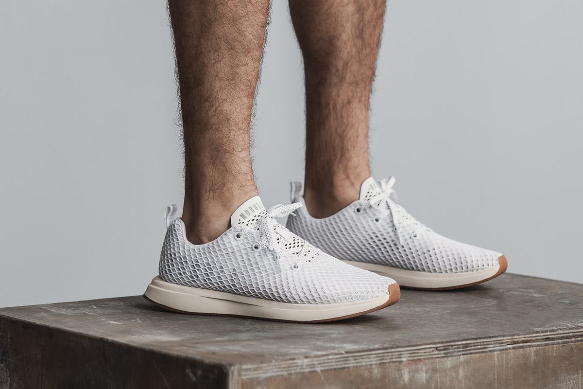 Chaussures Running Nobull Mesh Runner Homme Blanche | DL3785601