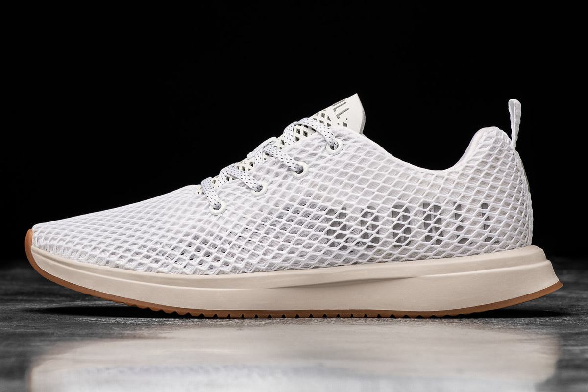 Chaussures Running Nobull Mesh Runner Homme Blanche | DL3785601