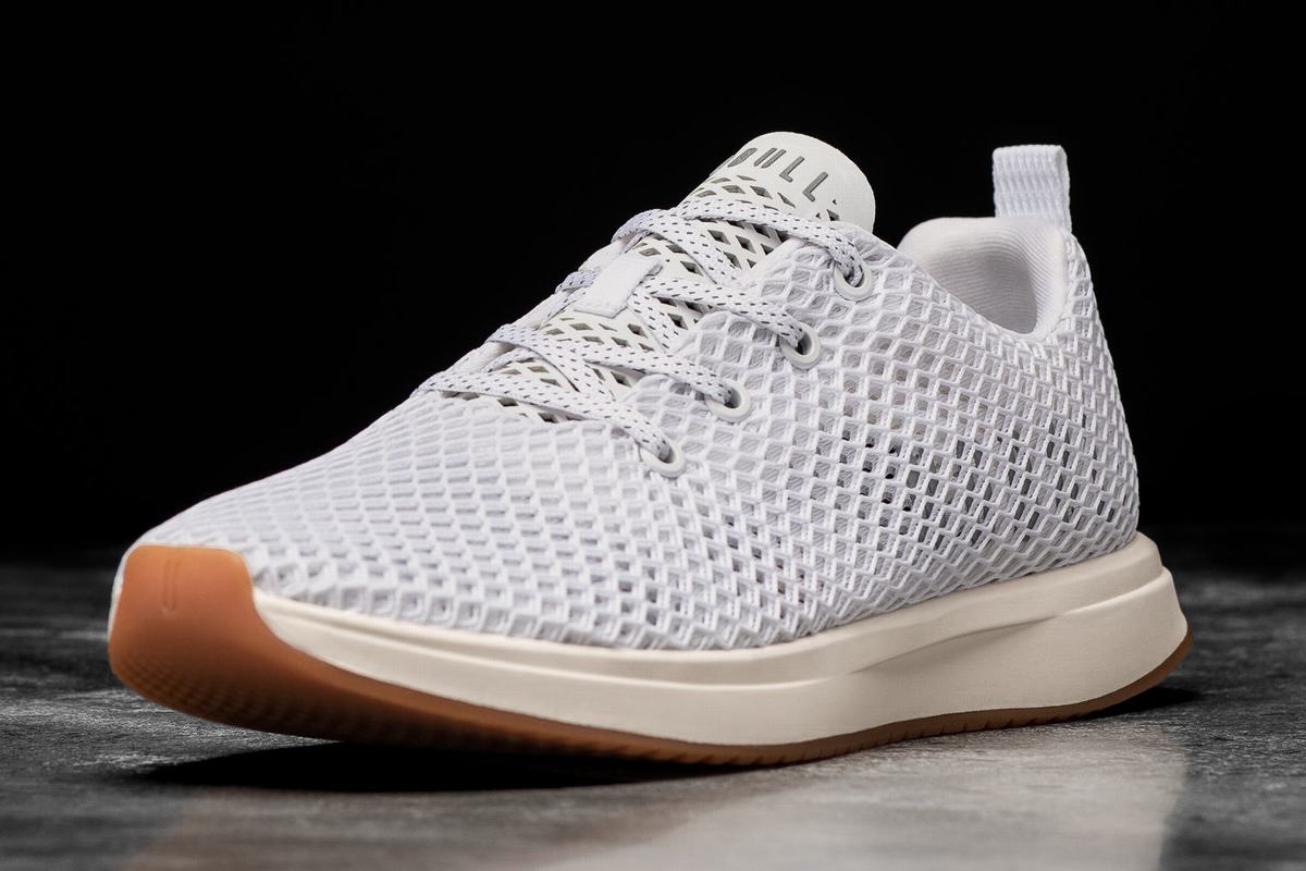 Chaussures Running Nobull Mesh Runner Homme Blanche | DL3785601
