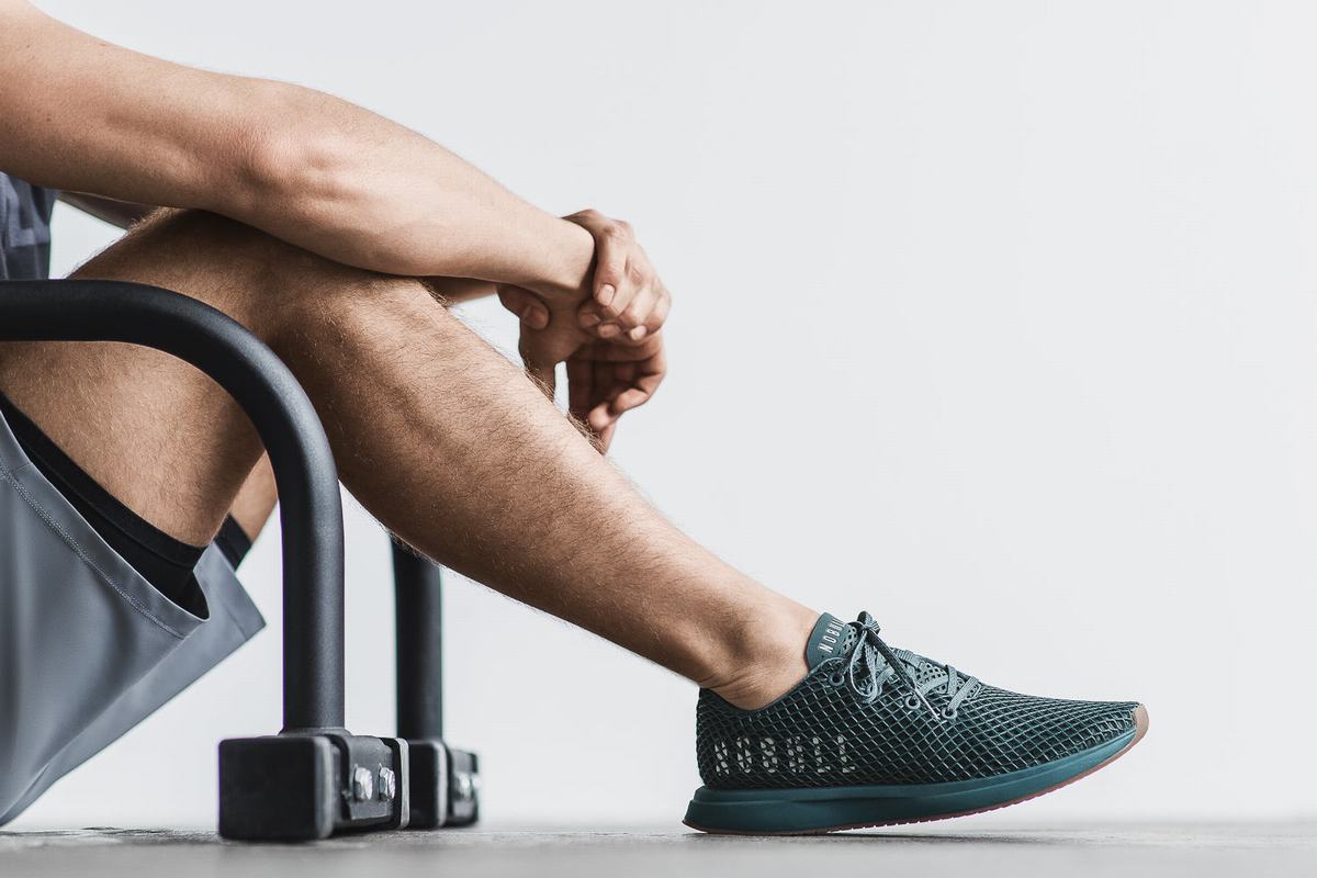 Chaussures Running Nobull Mesh Runner Homme Turquoise Foncé | EC9217634