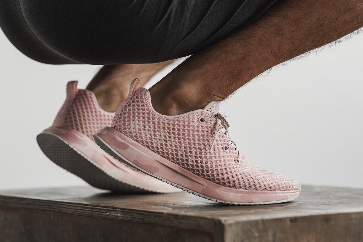 Chaussures Running Nobull Mesh Runner Homme Rose Camouflage | EQ9418063