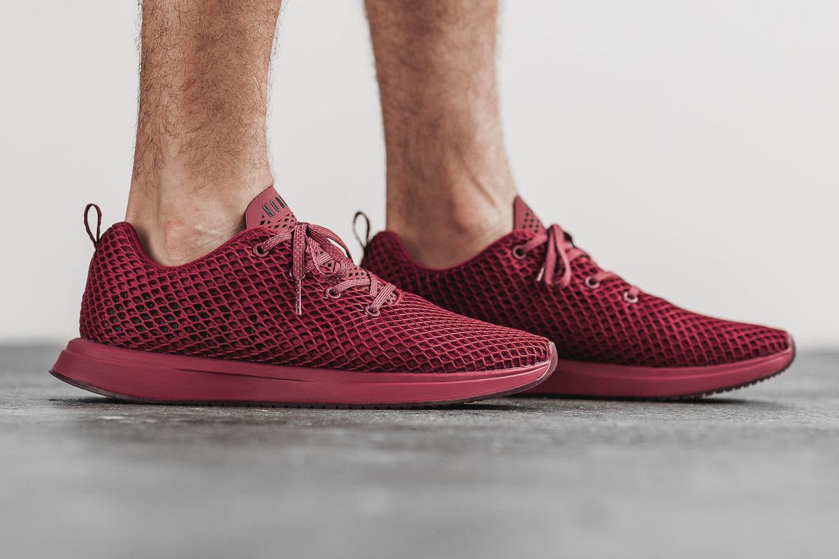 Chaussures Running Nobull Mesh Runner Homme Bordeaux | ER9547602