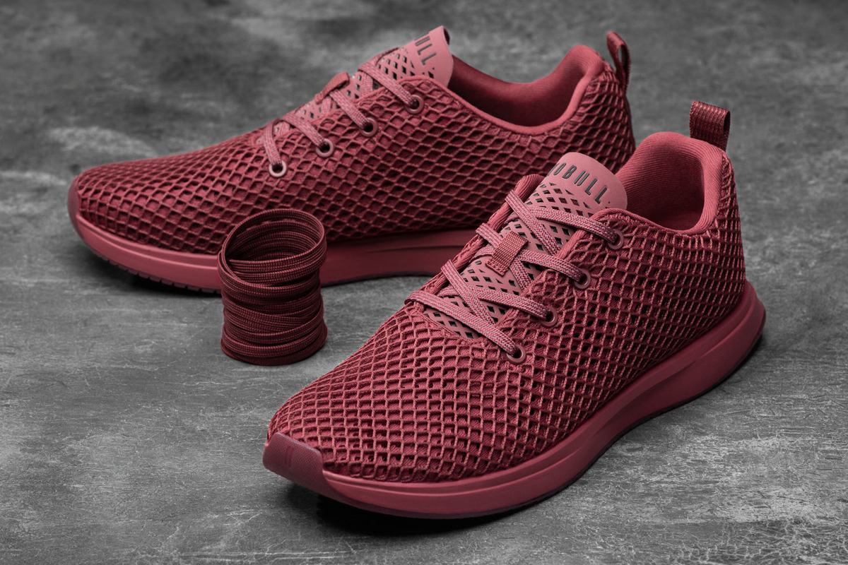 Chaussures Running Nobull Mesh Runner Homme Bordeaux | ER9547602