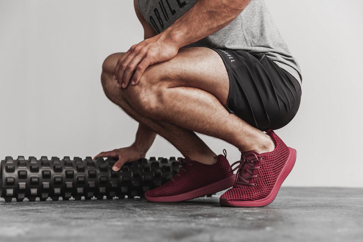 Chaussures Running Nobull Mesh Runner Homme Bordeaux | ER9547602