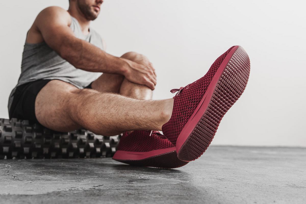 Chaussures Running Nobull Mesh Runner Homme Bordeaux | ER9547602