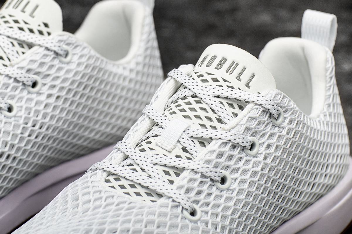 Chaussures Running Nobull Mesh Runner Homme Blanche | KP8794302