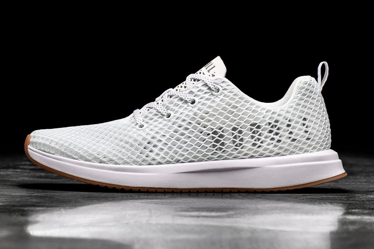 Chaussures Running Nobull Mesh Runner Homme Blanche | KP8794302