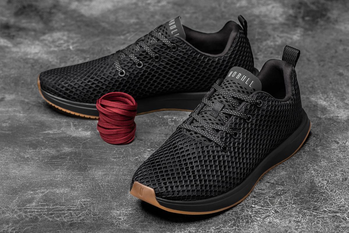 Chaussures Running Nobull Mesh Runner Homme Noir | OM5170683
