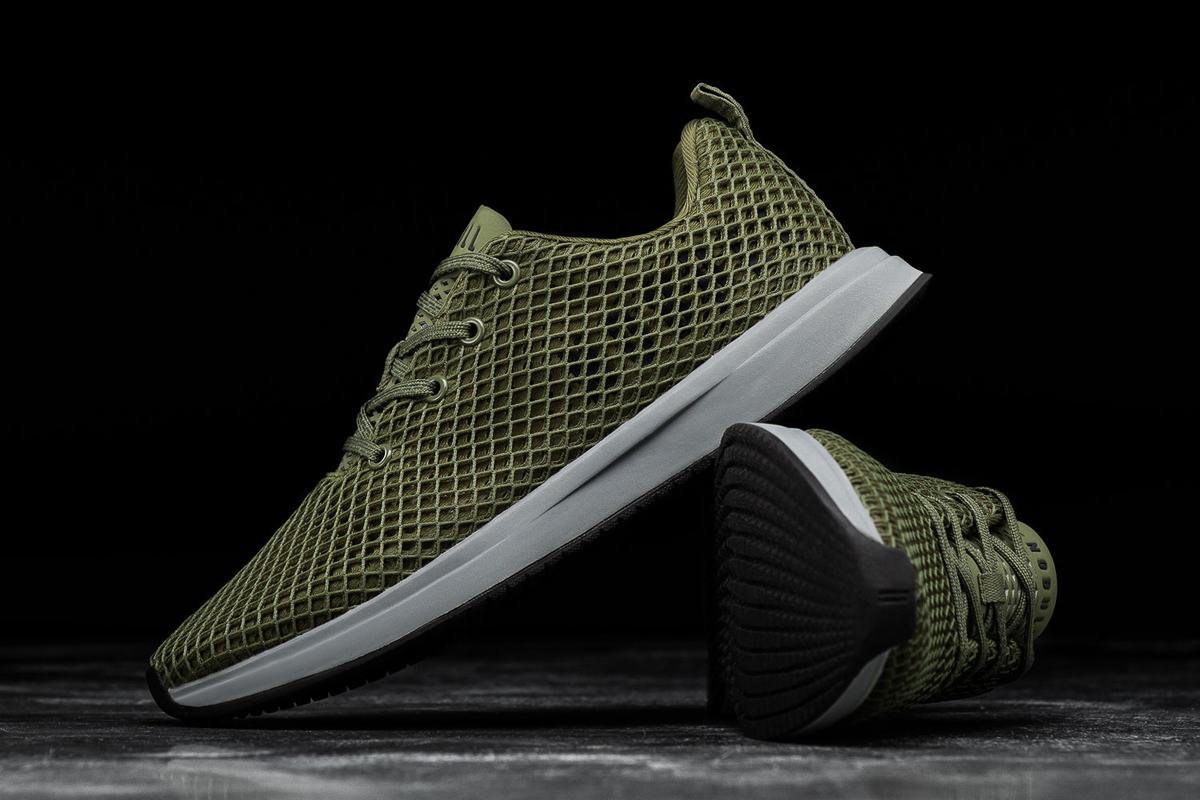 Chaussures Running Nobull Mesh Runner Homme Vert Olive | PN0652318