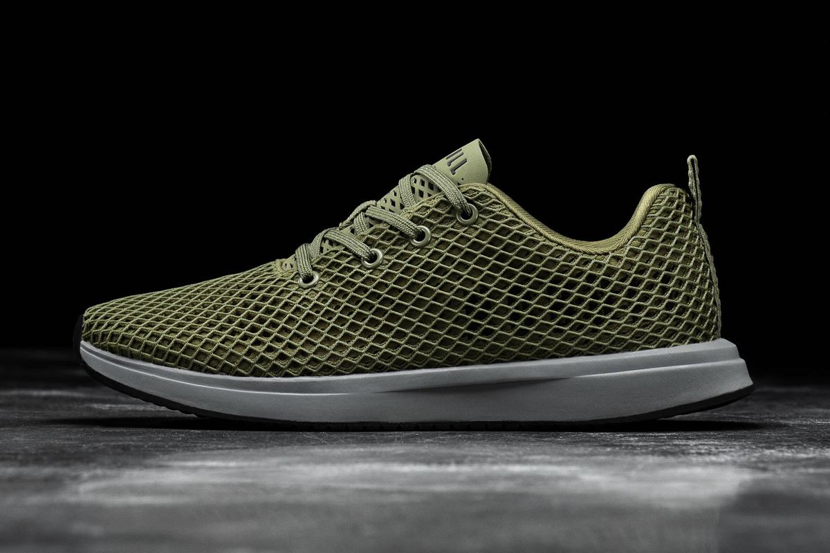 Chaussures Running Nobull Mesh Runner Homme Vert Olive | PN0652318