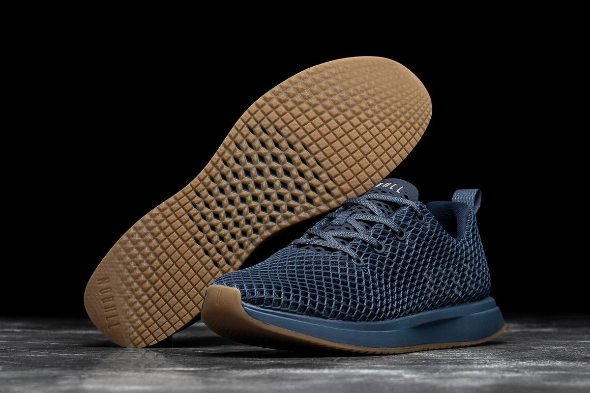 Chaussures Running Nobull Mesh Runner Homme Bleu Marine | PY2837654