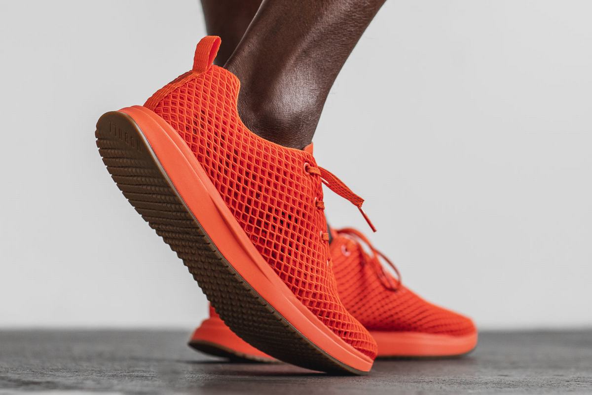 Chaussures Running Nobull Mesh Runner Homme Orange | XK7906235