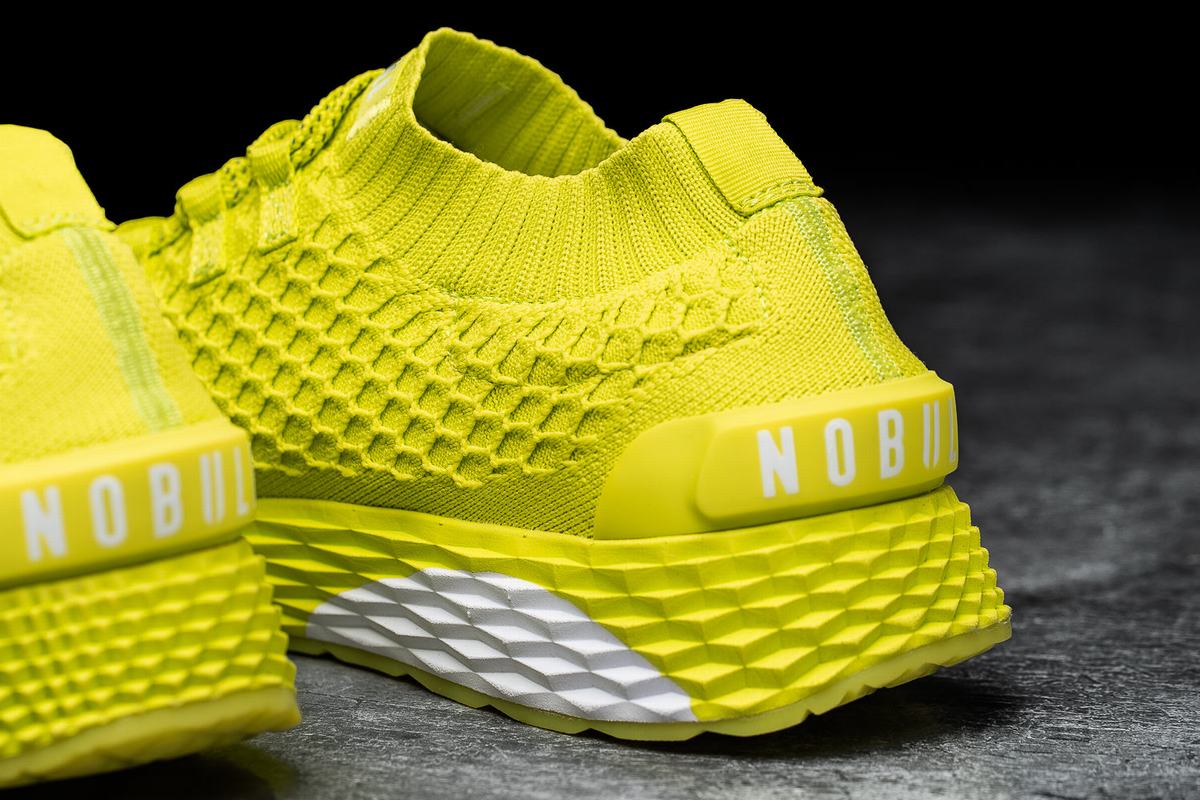 Chaussures Running Nobull Neon Knit Runner Homme Vert Clair | DU4279183