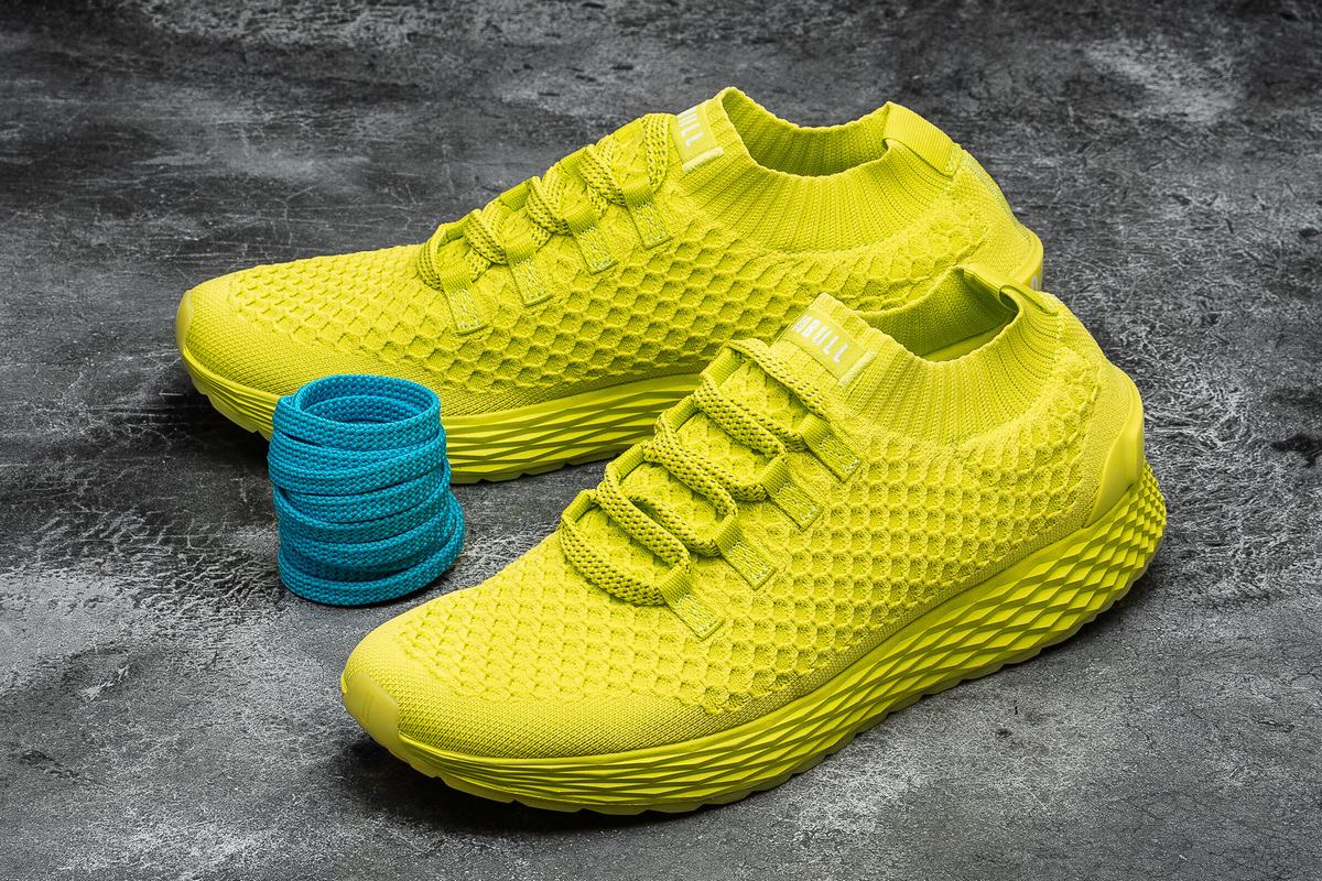 Chaussures Running Nobull Neon Knit Runner Homme Vert Clair | DU4279183