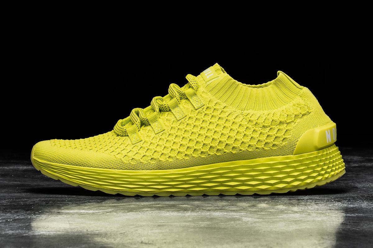 Chaussures Running Nobull Neon Knit Runner Homme Vert Clair | DU4279183
