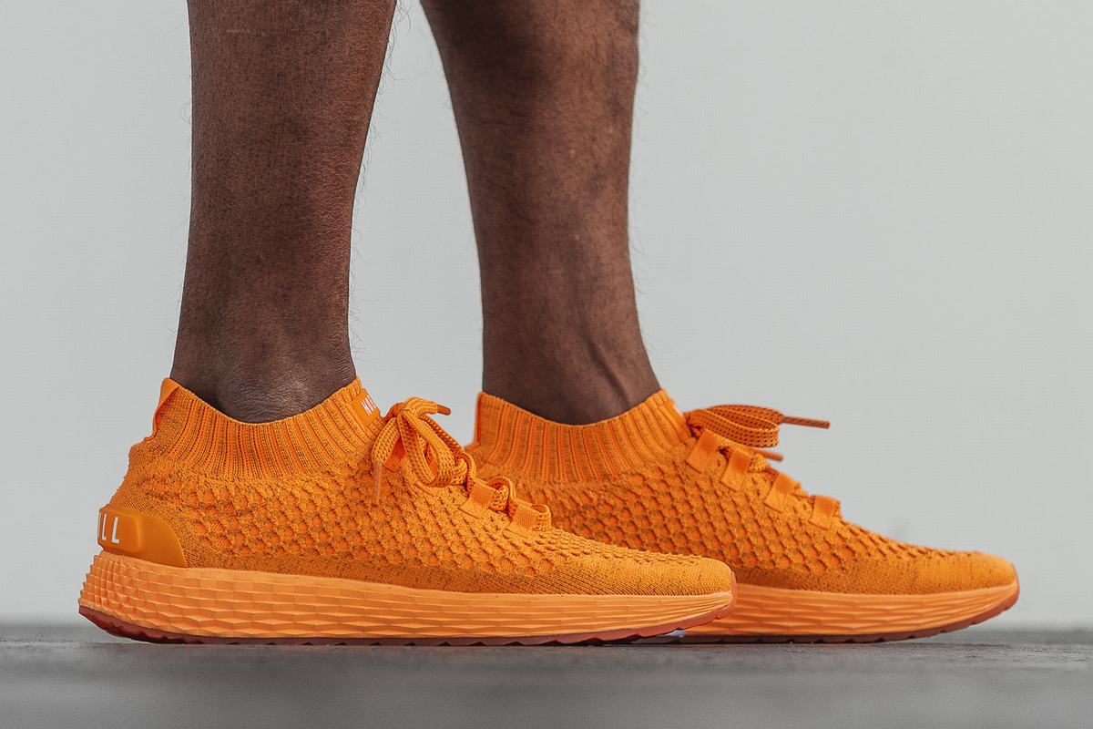 Chaussures Running Nobull Neon Knit Runner Homme Orange | ED3126509