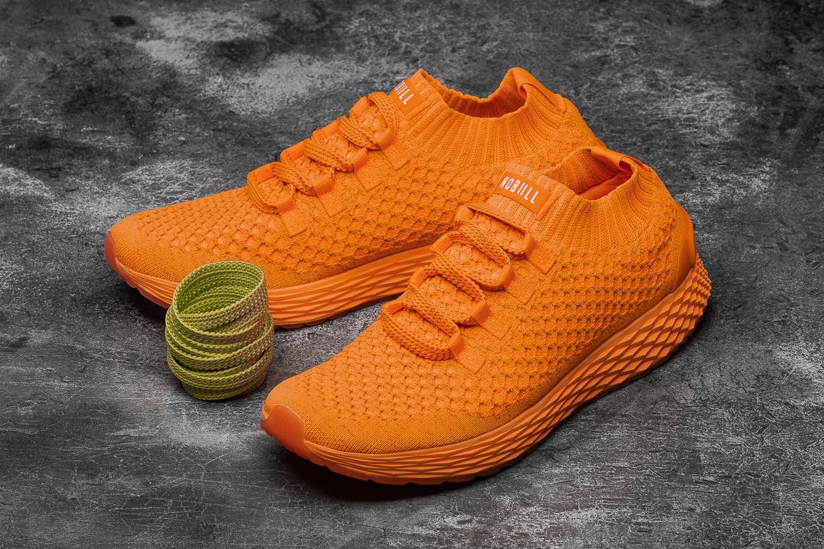 Chaussures Running Nobull Neon Knit Runner Homme Orange | ED3126509