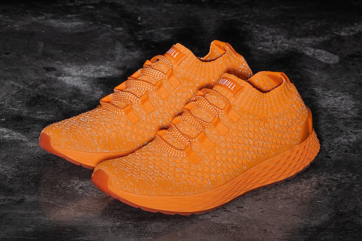 Chaussures Running Nobull Neon Knit Runner Homme Orange | ED3126509