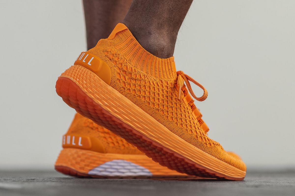 Chaussures Running Nobull Neon Knit Runner Homme Orange | ED3126509