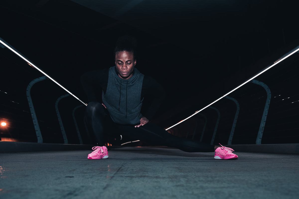 Chaussures Running Nobull Neon Knit Runner Femme Rose | EG1028743