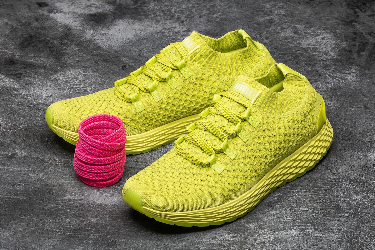 Chaussures Running Nobull Neon Knit Runner Homme Vert Clair | VQ2196374