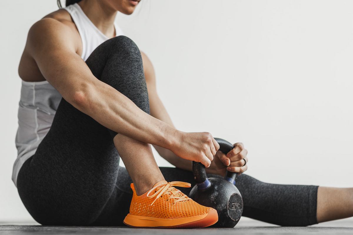Chaussures Running Nobull Neon Mesh Runner Femme Orange | BG2938640