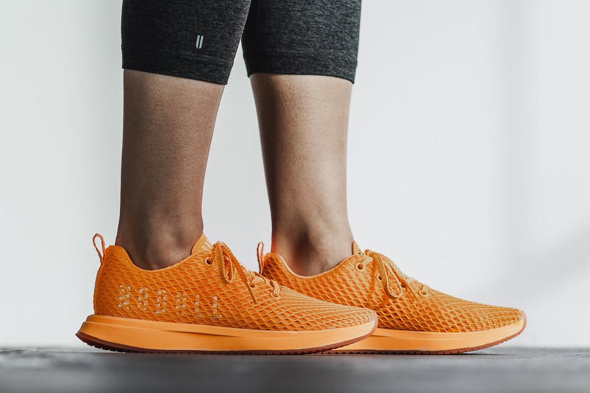 Chaussures Running Nobull Neon Mesh Runner Femme Orange | BG2938640