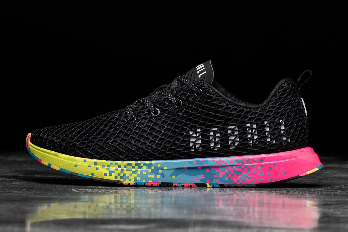 Chaussures Running Nobull Neon Mesh Runner Femme Noir | FZ4963702