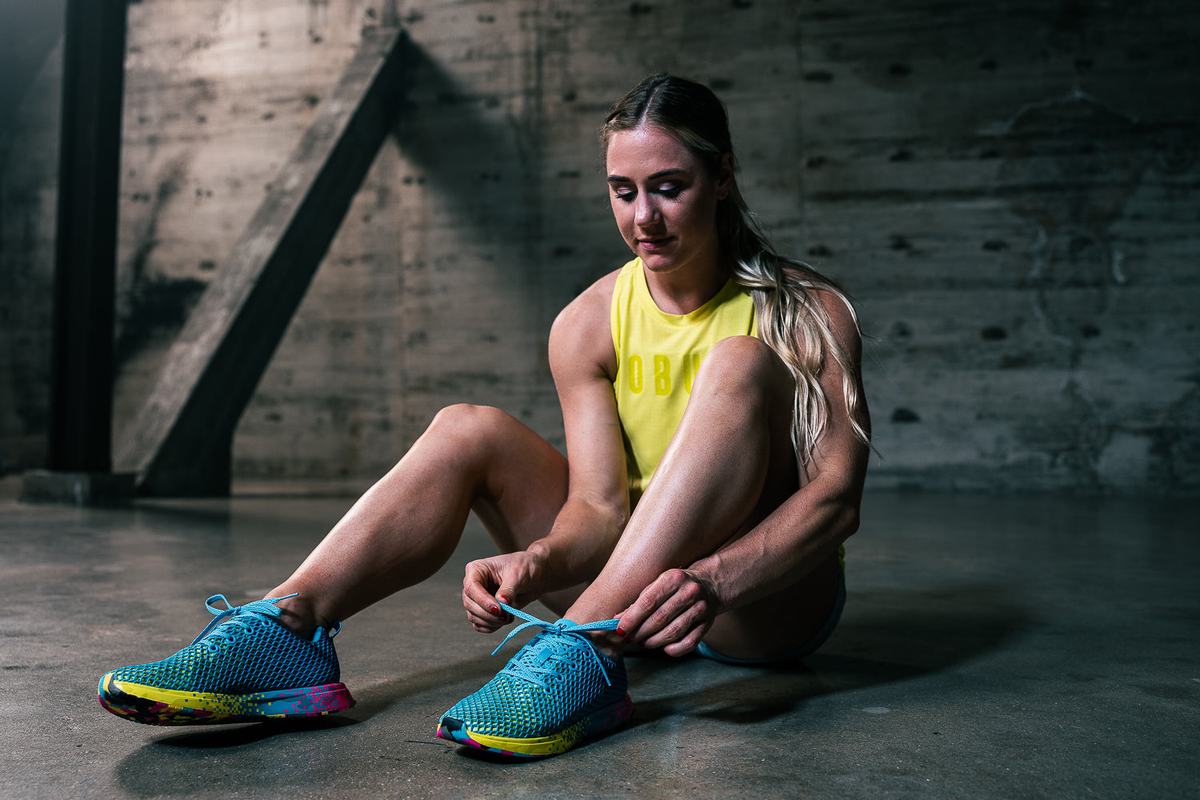 Chaussures Running Nobull Neon Mesh Runner Femme Bleu | JY7428051