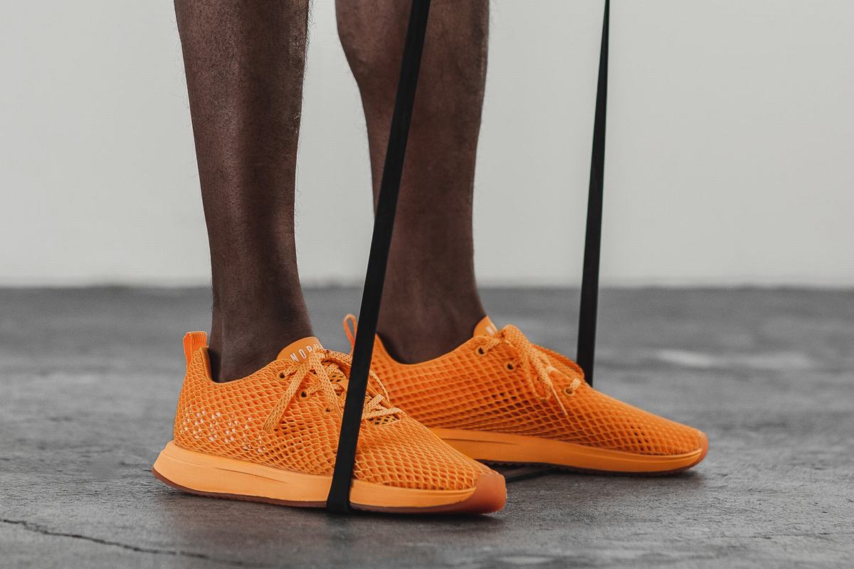 Chaussures Running Nobull Neon Mesh Runner Homme Orange | OB8960432