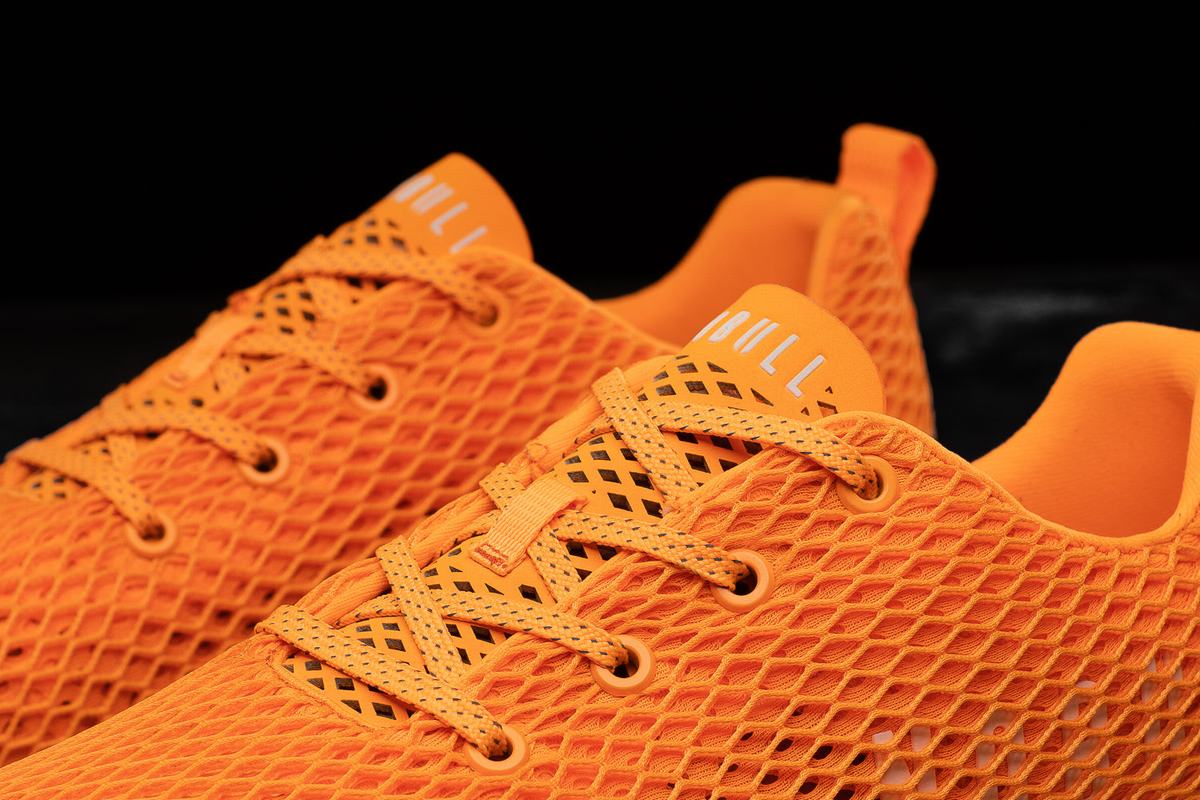 Chaussures Running Nobull Neon Mesh Runner Homme Orange | OB8960432